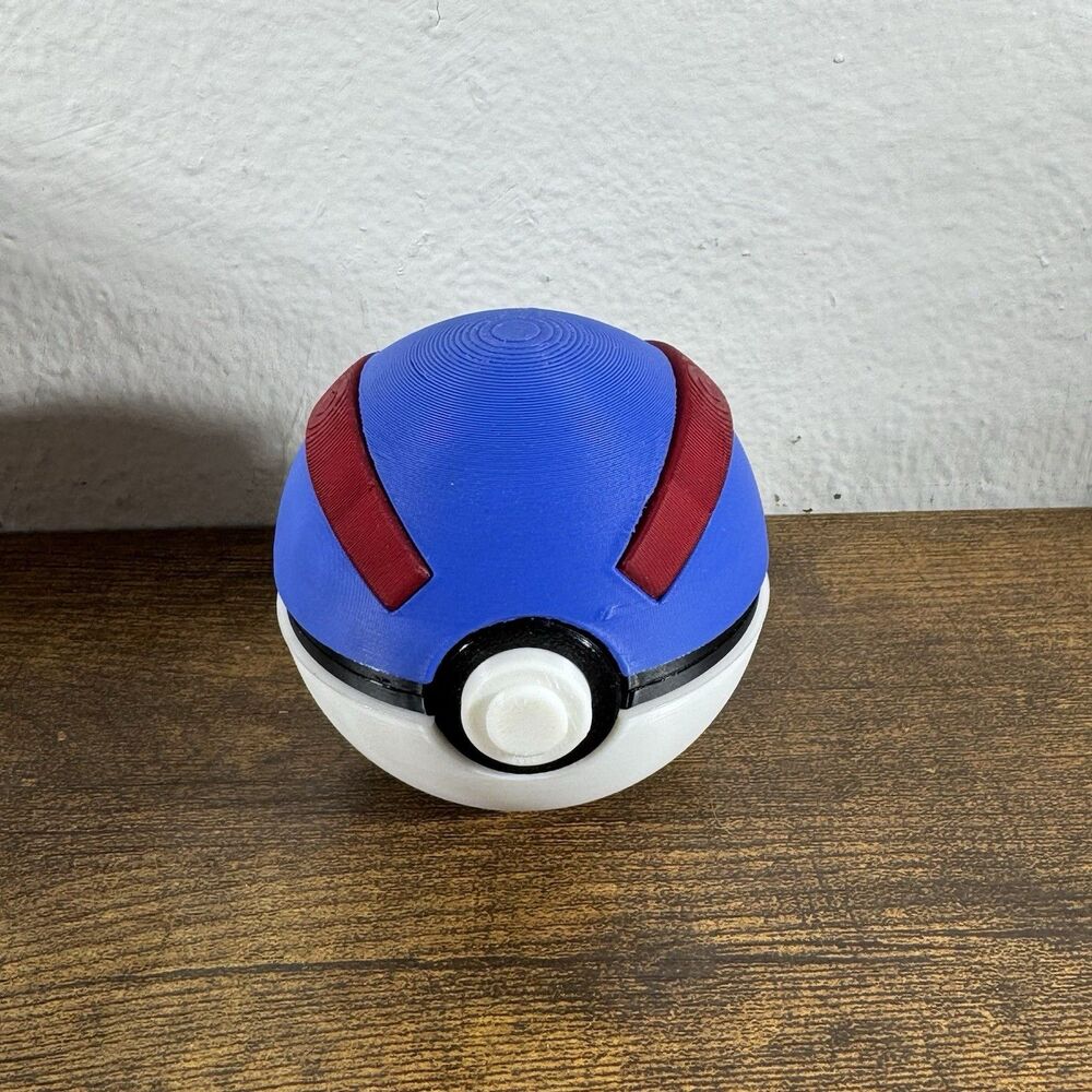 3D Printed Pokemon Master Ball Pokeball NINTENDO SWITCH 9 Game Holder Storage